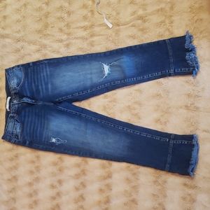 KanCan women's distressed skinny jeans